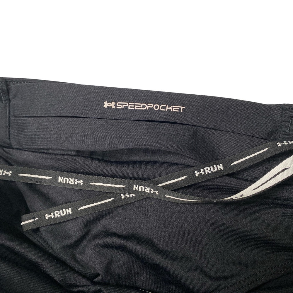 Under Armour Women's Speed Pocket Black Running Shorts - Picture 6 of 8